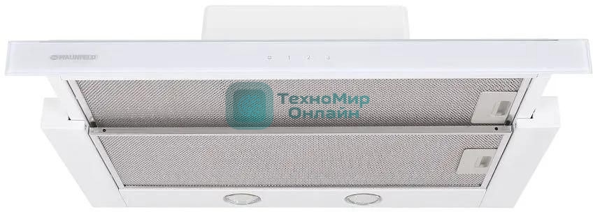 Вытяжка встраиваемая Maunfeld Ouse Touch Glass 60 белый, 60 см, 750 куб. м/ч, 48 дБ