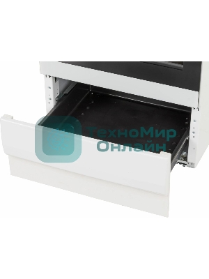 Плита электрическая Hansa FCCW54000 белый, конфорок 4 шт, духовка 68 л, 50 см x 85 см x 60 см