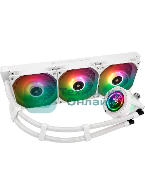 Система жидкостного охлаждения Thermalright Core Vision 360 (360mm, LED, White, ARGB/Fans: 3x120mm, 72.37CFM, 27.7dBA, 2000RPM/Pump height 66mm, Rad thickness 27mm/S: 1700, 1200, 1851, 115X, 2011, 2066, AM5, AM4)