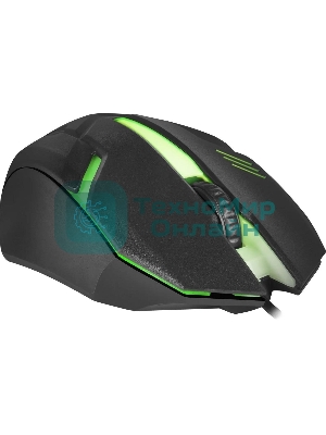 Мышь проводная Defender Hit MB-550 черный, 1600 dpi, USB, кнопки - 4