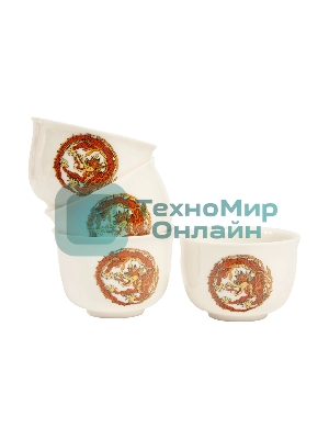 Набор чайный Mystery MEK-1624 1.2л, белый, 1500 Вт, (корпус: керамика)