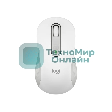 Мышь беспроводная Logitech Signature M650 L белый, 4000 dpi, радиоканал, Bluetooth, USB, кнопки - 5