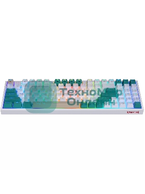 Клавиатура беспроводная Defender REDRAGON VEIGAR USB, Bluetooth/Радиоканал, бело-голубая