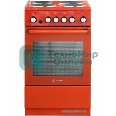 Плита электрическая De Luxe 5004.16э-017 терракотовый, конфорок 4 шт, духовка 46 л, гриль, 50 см x 85 см x 50 см