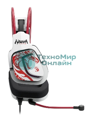 Гарнитура Bloody G575 Naraka белый/красный, проводная, подсветка