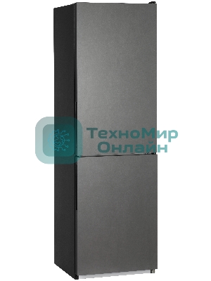Холодильник Nordfrost NRG 162NF GTM матовый графит двухкамерный 205/105л морозилка снизу, No Frost