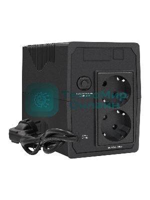 Источник бесперебойного питания ExeGate Power Smart ULB-850.LCD.AVR.EURO.RJ 850VA/480W, LCD, AVR, 2 евророзетки, черный