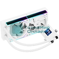 Система жидкостного охлаждения Thermalright Core Matrix 240 Vision (240мм, LED, White, ARGB/Fans: 2x120мм, 68.9CFM, 28.2dBA, 2000RPM/Pump height 64.4мм, Rad thickness 27мм/S: 1700, 1200, 1851, 115X, AM5, AM4)