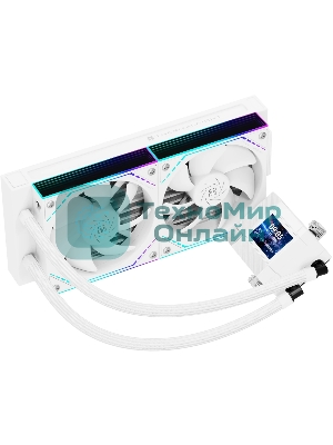 Система жидкостного охлаждения Thermalright Core Matrix 240 Vision (240мм, LED, White, ARGB/Fans: 2x120мм, 68.9CFM, 28.2dBA, 2000RPM/Pump height 64.4мм, Rad thickness 27мм/S: 1700, 1200, 1851, 115X, AM5, AM4)