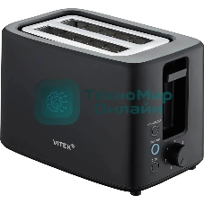 Тостер Vitek Gracia VT-T1000 700Вт черный/серебристый