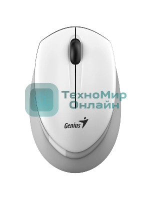 Мышь беспроводная Genius NX-7009 белый/серый, 1200 dpi, радиоканал, USB, кнопки - 3