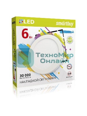 Накладной светильник Smartbuy (SBL-RSDL-6-65K) 6w/6500K