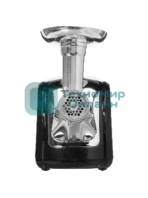 Мясорубка электрическая Sakura SA-6407 серый, 1800 Вт, 2.0 кг/мин, реверс, защита от перегрузки, металлический лоток, насадки - 5