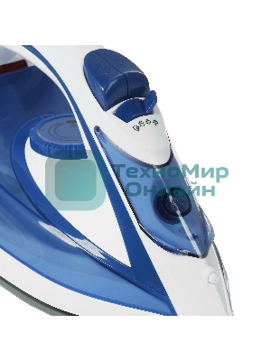 Утюг Atlanta ATH-5545 синий/белый, 2200 Вт, 32 г/мин, 85 г/мин, 300 мл