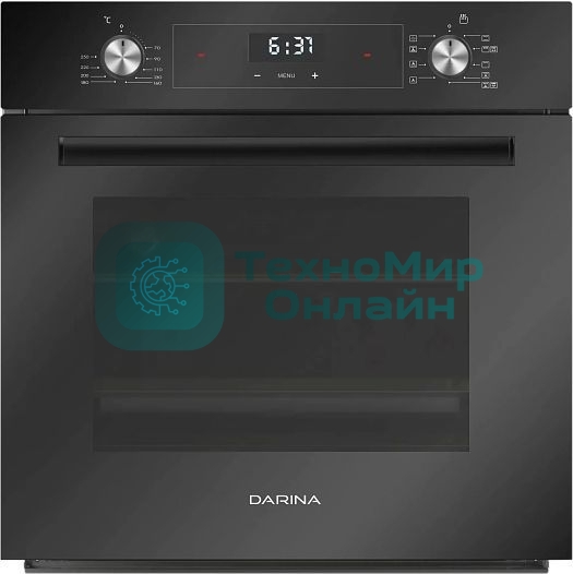Духовой шкаф электрический Darina 0V5 BDE 112 708 B1 черный, встраиваемый