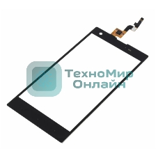 Сенсорное стекло (тачскрин) для Fly IQ4511 Tornado One Octa, черное