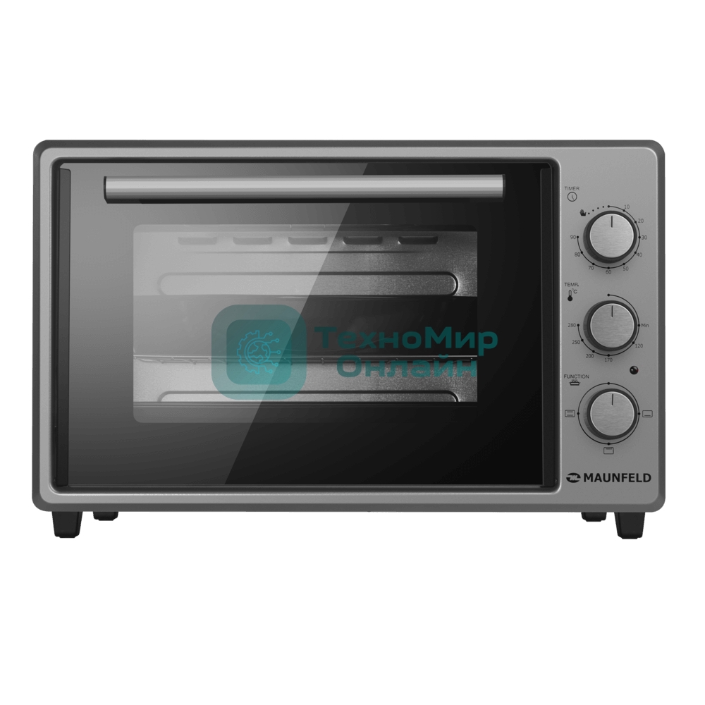 Мини-печь Maunfeld MMO-373MGR01 серый, 37 л, 1400 Вт