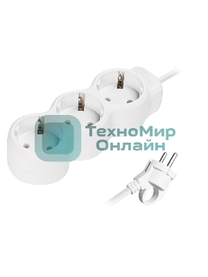 Удлинитель Smartbuy (SBE-16-3-10m-Z) 3 гн х 10,0 м белый