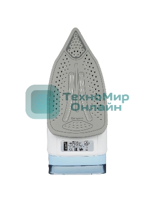 Утюг Atlanta ATH-5544 голубой/белый, 2200 Вт, 32 г/мин, 85 г/мин, 400 мл