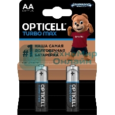Батарея Opticell Turbo MAX LR6 AA (2шт) блистер