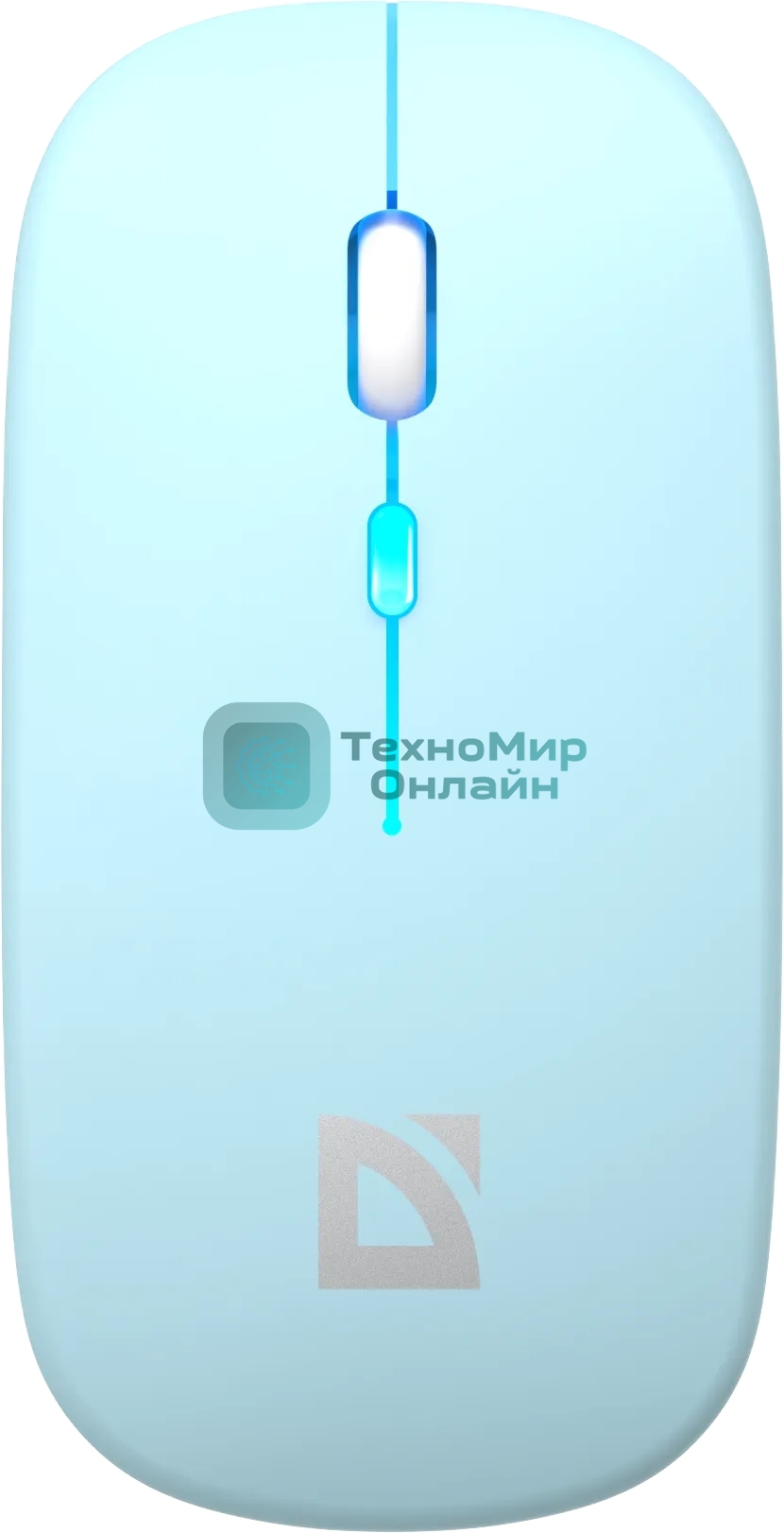 Мышь беспроводная Defender Coda MB-261 голубой, 1600 dpi, радиоканал, Bluetooth, USB, кнопки - 4