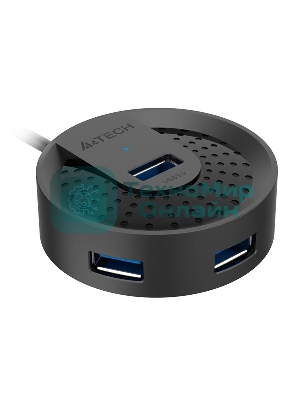 Разветвитель USB 3.0 A4Tech HUB-30C 4порт. черный