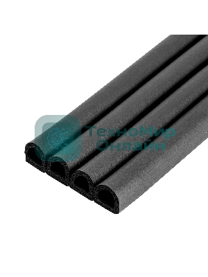 Уплотнитель резиновый Сибртех 14х12 мм для широких щелей, 12 м, профиль 