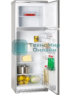 Холодильник Atlant МХМ-2835-08 серебристый двухкамерный 202/70л морозилка сверху