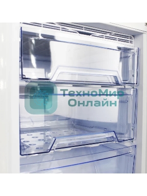 Холодильник DON R-290 BI белая искра двухкамерный 209/101л морозилка снизу
