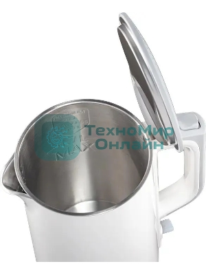 Чайник электрический Panasonic NC-CWK50 1.7 л, 1500 Вт, белый корпус: нерж.сталь/пластик