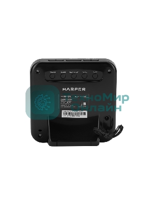 Радиобудильник Harper HCLK-2060 черный - белый led