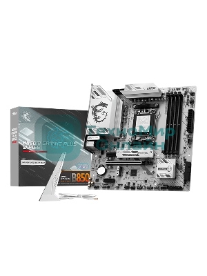 Материнская плата MSI B850M GAMING PLUS WIFI6E, AM5, AMD B850, 4xDDR5, 4xSATA, 2xM.2, 1xPCIe 4.0 x16, 2xPCIe x1, 1xDP, 1xHDMI, 1x2.5Gb LAN, Wi-Fi 6E, Bluetooth 5.3, 4xUSB-A 5Gbps, 3xUSB-A 10Gbps, 1xUSB-C 10Gbps, 3x3.5 мм, 7.1, mATX