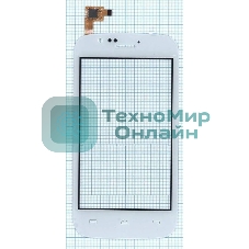 Сенсорное стекло (тачскрин) для Explay A400, белое