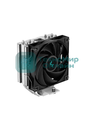 Кулер для процессора DEEPCOOL AG400 черный, 120 мм, алюминий/медь, 2000 об/мин, 31.6 дБ, 4 pin, 220 Вт, 150 мм