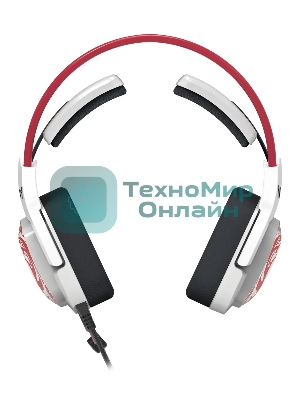 Гарнитура Bloody G575 Naraka белый/красный, проводная, подсветка