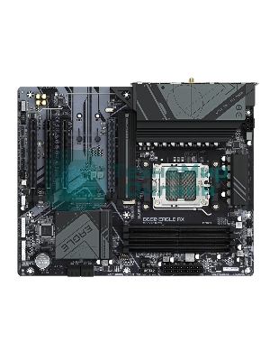 Материнская плата GIGABYTE B650 EAGLE AX (V1.1), AM5, AMD B650, 4xDDR5, 4xSATA, 3xM.2, 1xPCI-E 4.0 x16, 3xPCI-E 3.0 x1, 1xHDMI, 1xDP, 1x 1Gb LAN, 2xUSB 3.2 Gen 2, 1xUSB 3.2 Gen 1, 6xUSB 2.0, 3x3.5 мм, 7.1, Standard-ATX