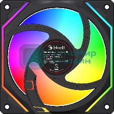 Вентилятор для корпуса Bloody BD-CF120ARGB5 LCD ARGB черный, 120 мм, 1600 об/мин, 26 дБ, 4 pin