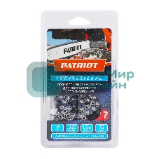 Цепь PATRIOT 20LP-72E, 0,325 1.3 72зв. чизель, PROFESSIONAL (блистер)