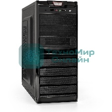 Компьютерный корпус ExeGate EX278395RUS Miditower ExeGate XP-329S Black, ATX, (XP350, Black,120мм), 2хUSB, Audio