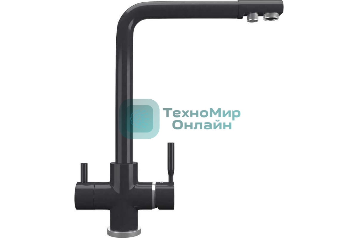 Кухонный смеситель Maunfeld MFQT-16DGR темно-серый