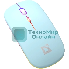 Мышь беспроводная Defender Coda MB-261 голубой, 1600 dpi, радиоканал, Bluetooth, USB, кнопки - 4