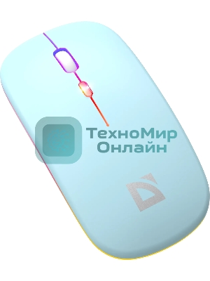 Мышь беспроводная Defender Coda MB-261 голубой, 1600 dpi, радиоканал, Bluetooth, USB, кнопки - 4