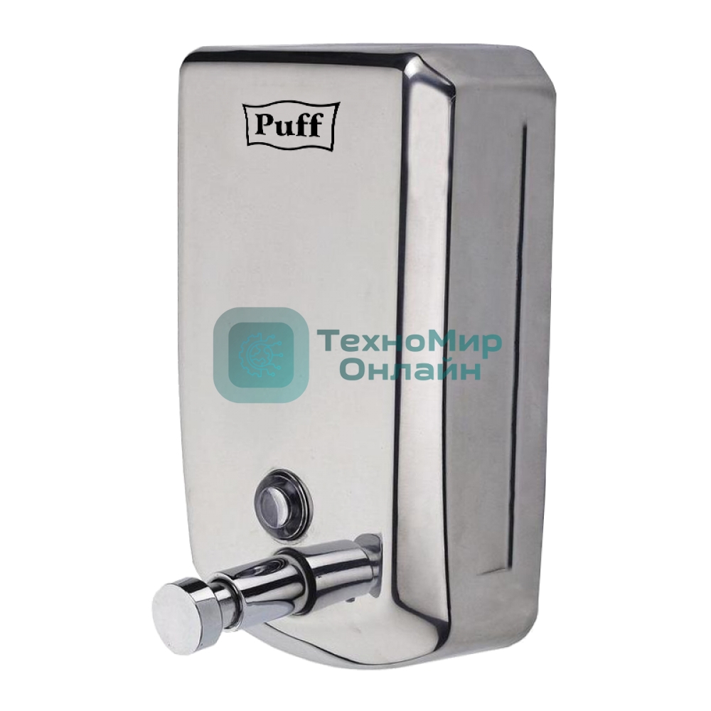 Дозатор для жидкого мыла из нерж. стали Puff-8715, хром, 1000 мл, с ключом, 21х14х11 см