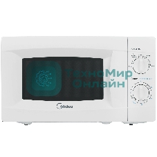Микроволновая печь Midea MM720CKE белый, 20 л, 700 Вт, переключатели - поворотный механизм