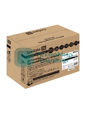 Источник бесперебойного питания ExeGate SpecialPro UNB-600.LED.AVR.EURO 600VA/360W, LED, AVR, 2 евророзетки, черный