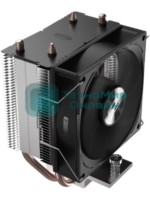Кулер для процессора PCCooler R200 S115X/1200/1700/AM4/AM5 (TDP 110W, 90мм Non LED Fan, 2 тепловые трубки 6мм, 2200RPM, 28,3dBa)