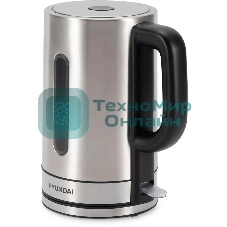Чайник электрический Hyundai HYK-S2506 1.7 л, 2200 Вт, серебристый (корпус: металл)