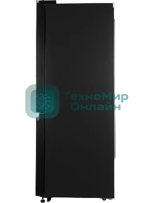 Холодильник Hitachi R-WB820VUC2 GBK черный трехкамерный 378/196л морозилка снизу, No Frost, Side by Side