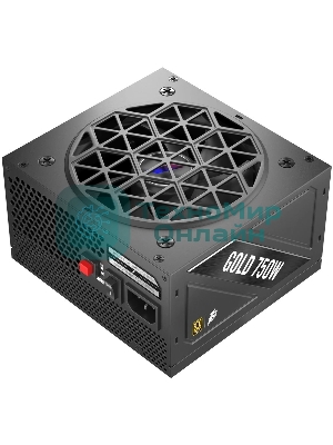 Блок питания 1STPLAYER NGDP Gold 750W, 750Вт, 80 PLUS Gold, 120мм, модульный, черный