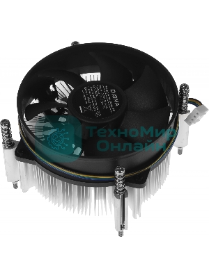 Кулер для процессора Digma D-CPC110-PWM3 черный, 90 мм, алюминий/медь, 2800 об/мин, 25 дБ, 4 pin, 110 Вт, 60 мм